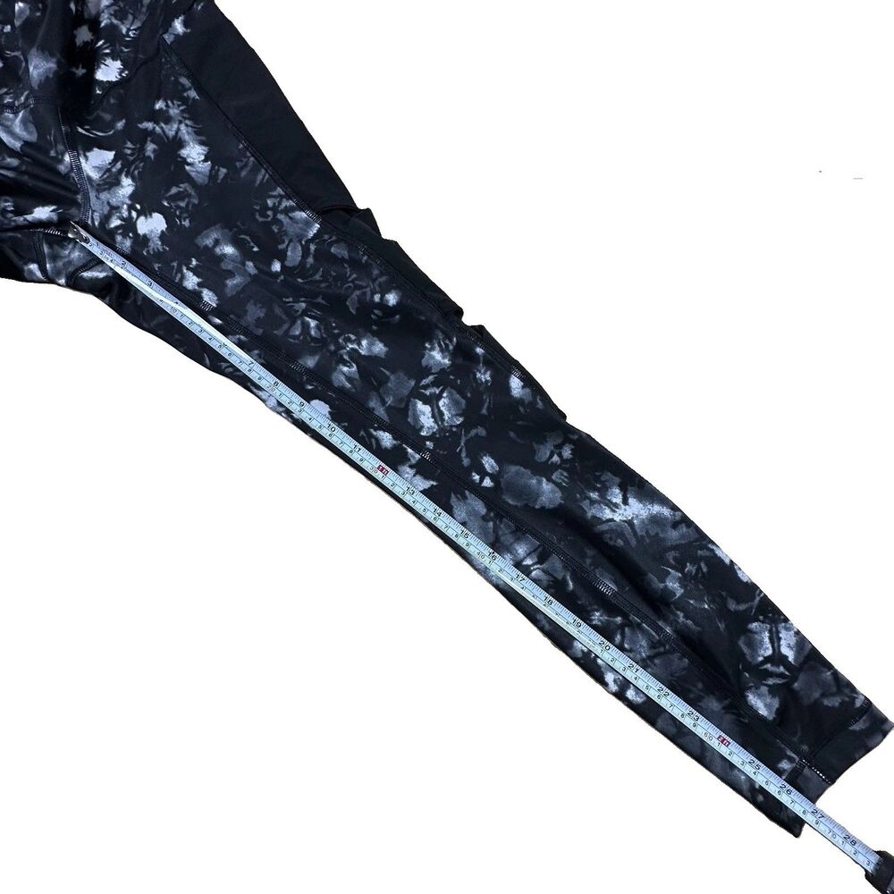 Lululemon Rise and Flow Full-On Luxtreme Leggings Dusk Dye White Black 4 Yoga - Picture 8 of 10